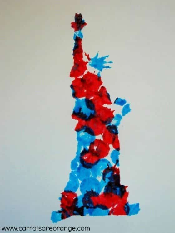statue of liberty resist e1371018524801 Easy Fourth of July Art Activities for Kids