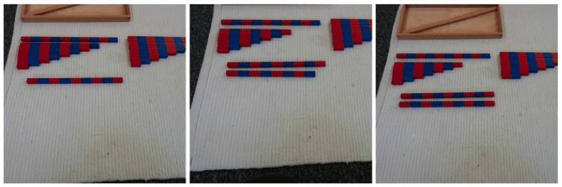 number rod addition sequence Montessori Math Number Rod Addition