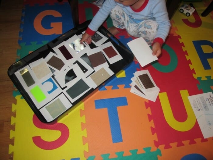 Montessori Infant & Toddler Activity - Texture Cards | Carrots Are Orange