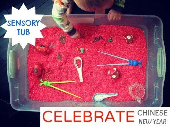 CHINESE NEW YEAR sensory TUB