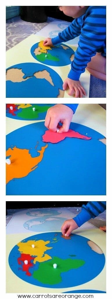 montessori geography three finger grip