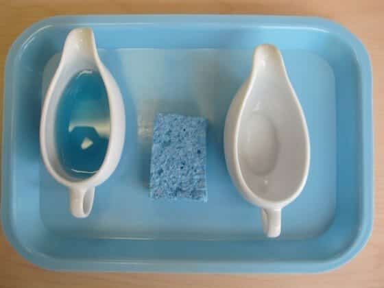 Montessori Practical Life: Wet Pouring | Carrots Are Orange