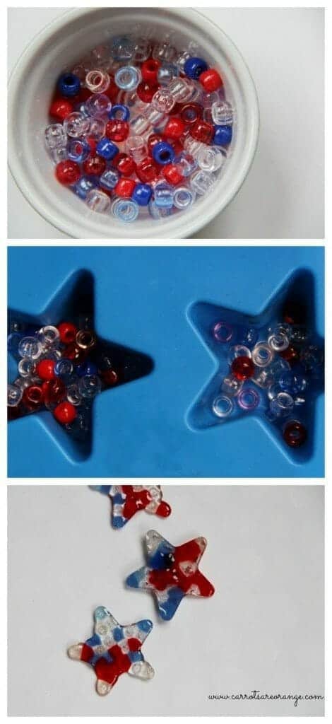 July 4th Pony Bead Activity Collage