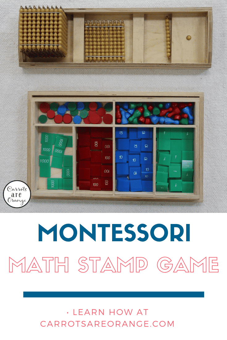 Stamp for Game - Childhood Early Montessori Math