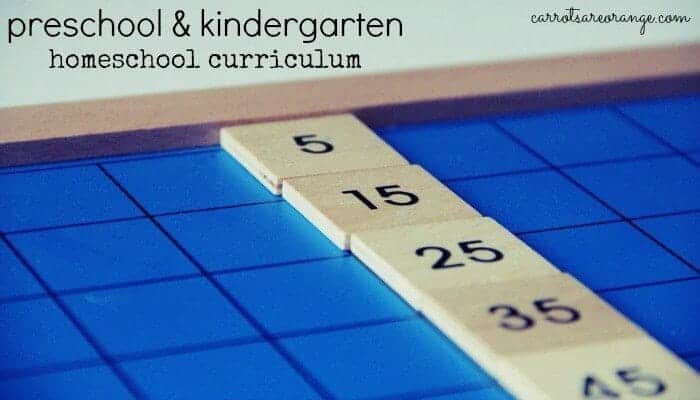 Preschool & Kindergarten Homeschool Curriculum 