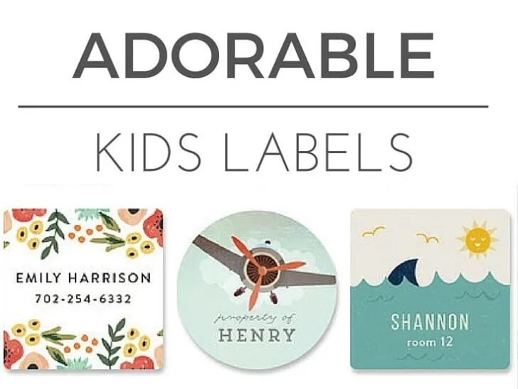 Minted Kids Label Pinterest