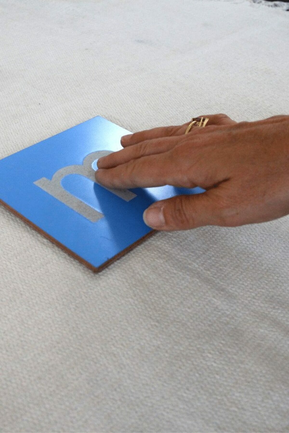 sandpaper letters lesson for the montessori classroom homeschool