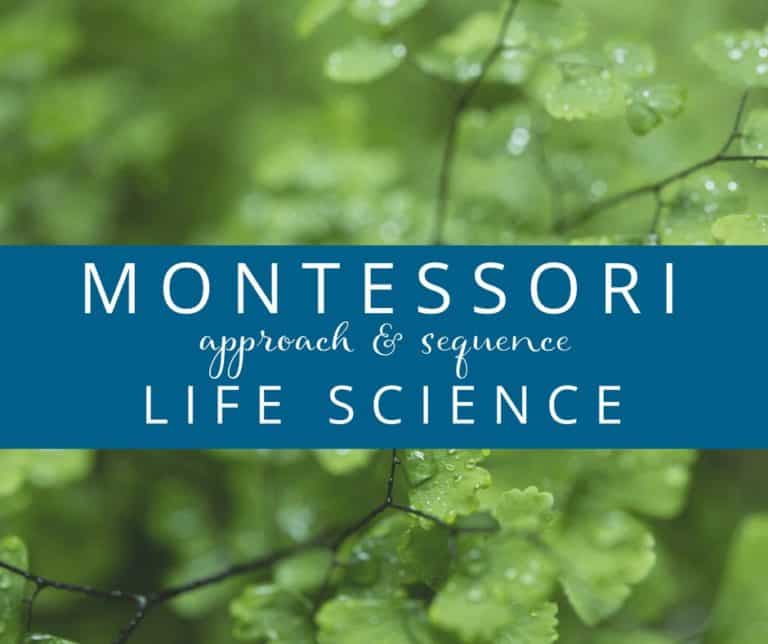 Montessori Life Science Approach Sequence FB