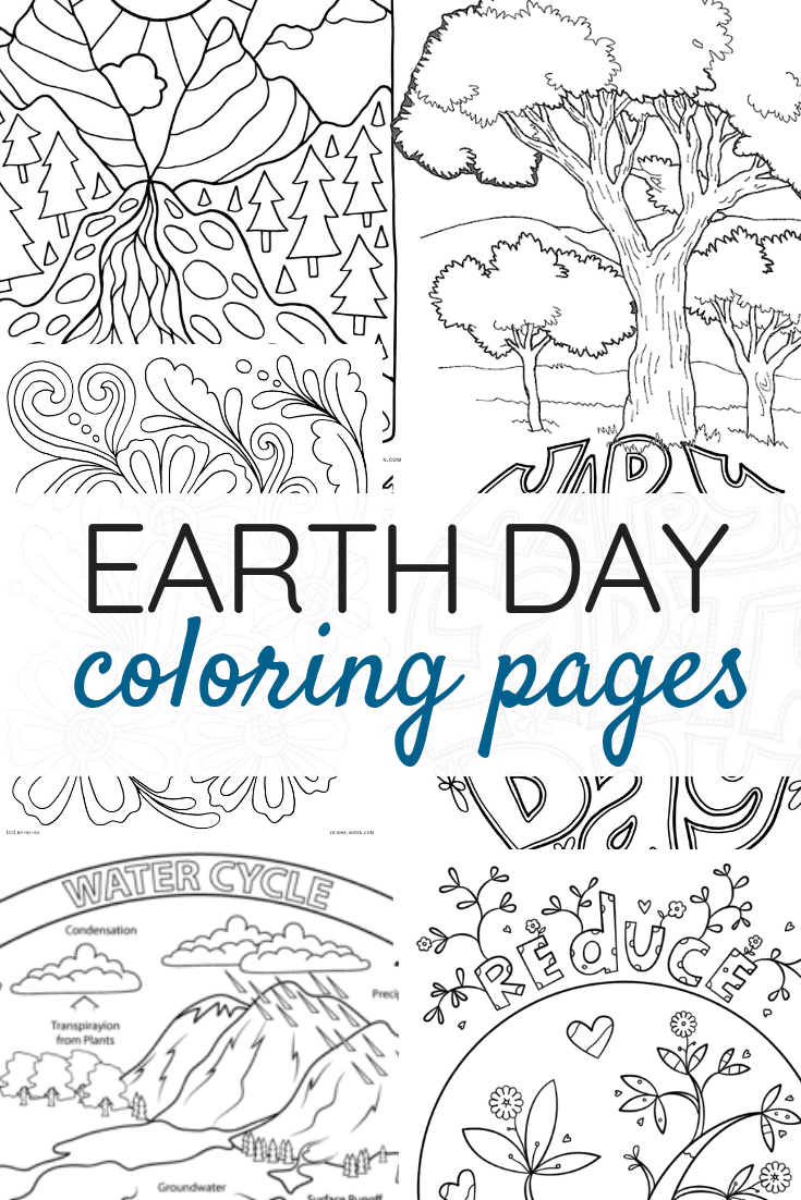 earth day doodle coloring page Earth coloring pages print color ...