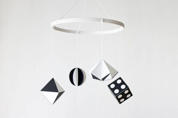 black and white baby mobiles