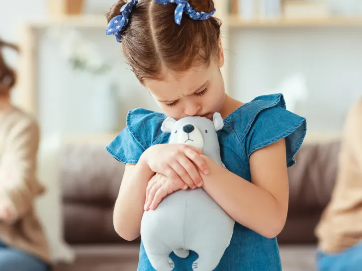A-child-upset-holding-a-stuffed-animal