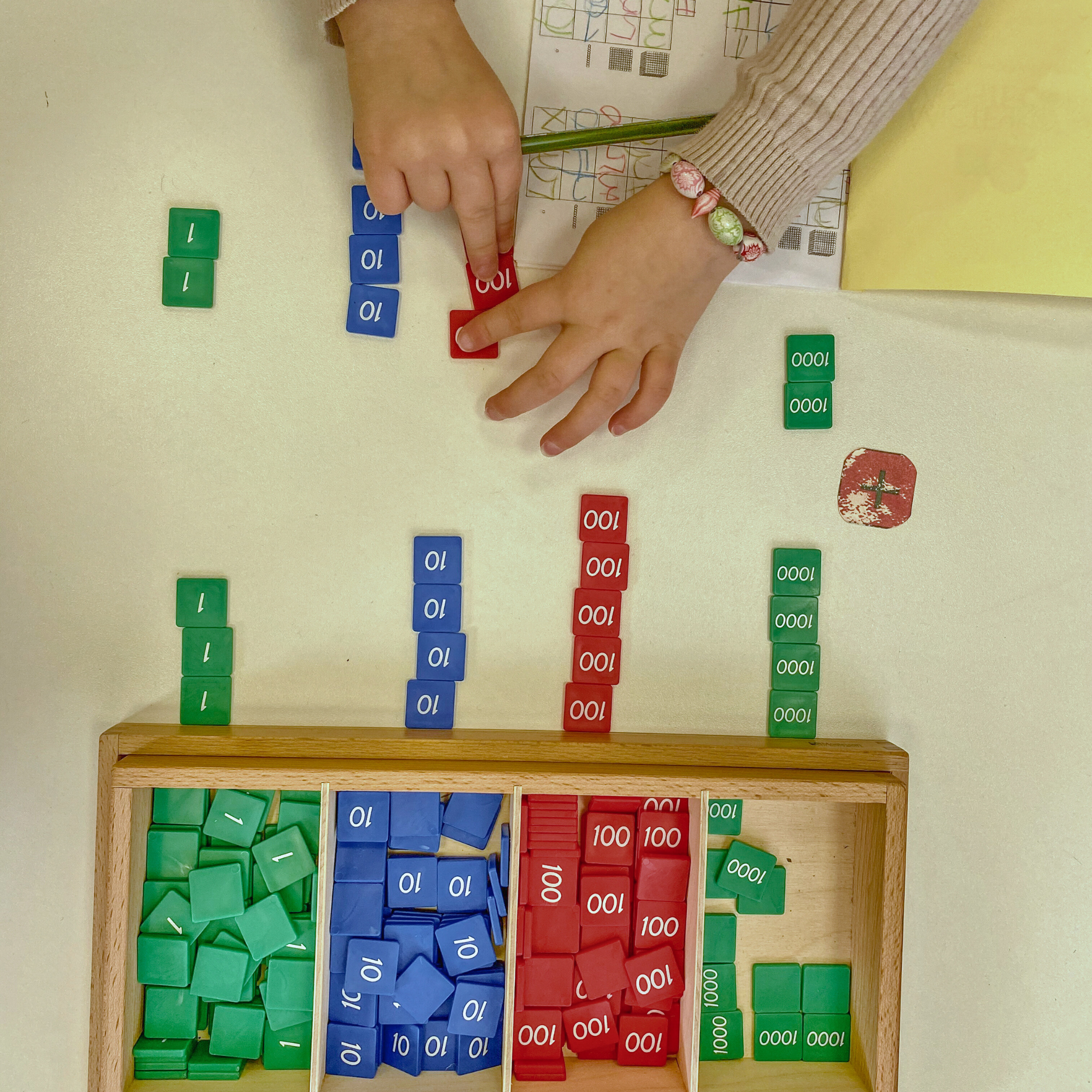 stamp-game-montessori-math-for-early-childhood for Free Printable Decima Numbers Montessori For Board Game Stamp Game - Montessori Math for Early Childhood for Free Printable Decima Numbers Montessori For Board Game